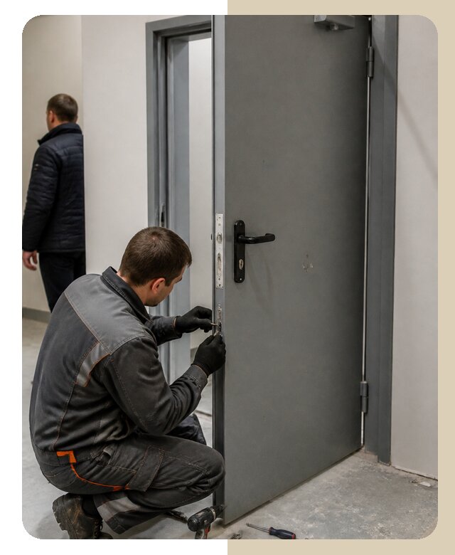 Ремонт противопожарной двери в Липецке по цене 6756 р. | ДвериЛегко-Лпц